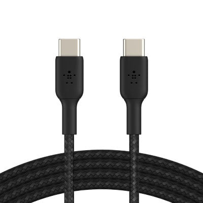 Belkin CAB004bt1MBK BoostCharge Braided USB-C to USB-C Cable (Black, 1M)