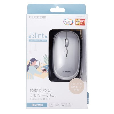 Elecom Bluetooth LED Mouse with Pouch (Gray)