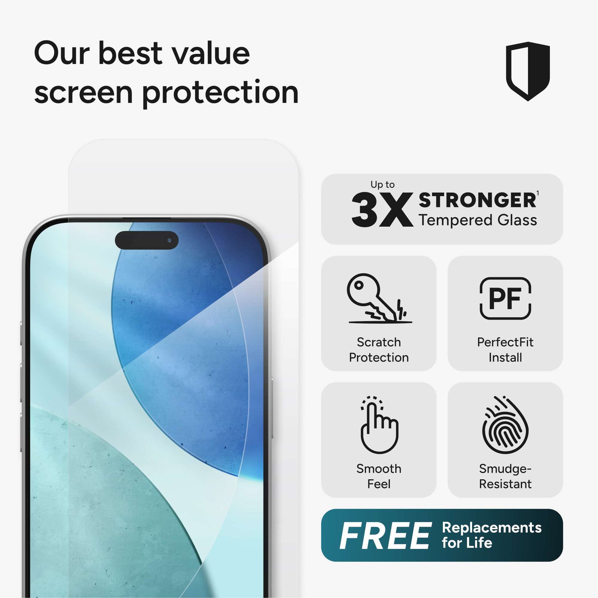 ZAGG iPhone 17 6.3 (2025)Glass Plus Edge SCR ZG-100119396