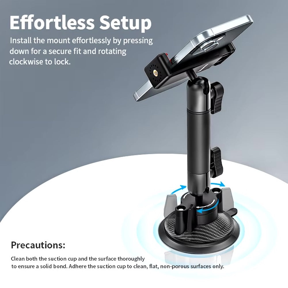 Ulanzi ZJ-01 Suction Cup Mount for Phone and Action Camera