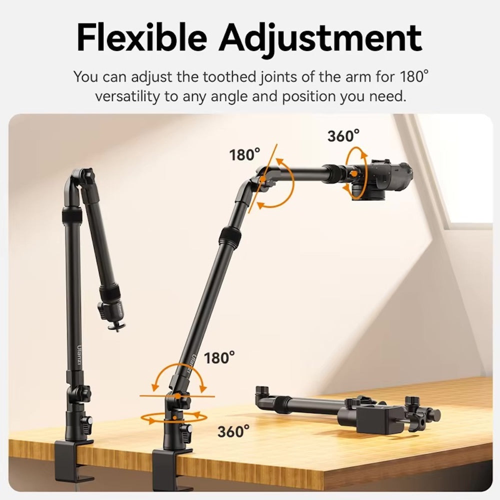 Ulanzi ZJ-02 Camera Desk Mount with Holding Arm