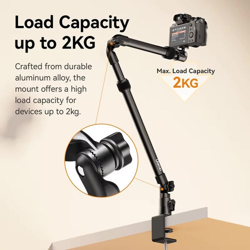 Ulanzi ZJ-02 Camera Desk Mount with Holding Arm