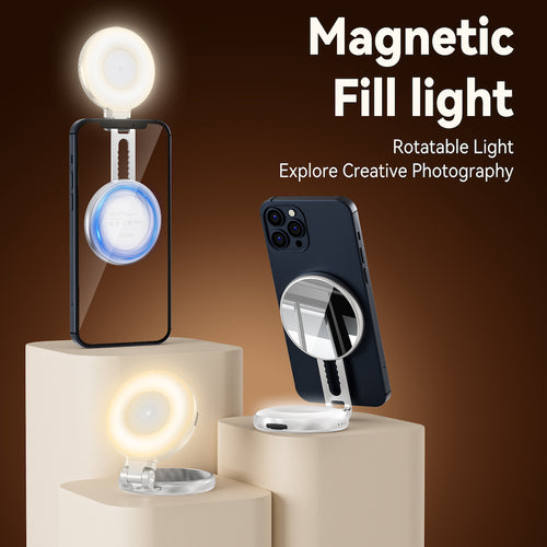 TELESIN S5-BGD-01 C03 Magnetic Seflie Ring Light (Silver)