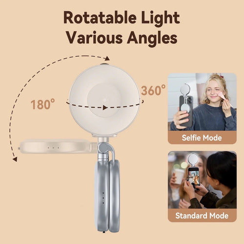 TELESIN S5-BGD-01 C03 Magnetic Seflie Ring Light (Silver)