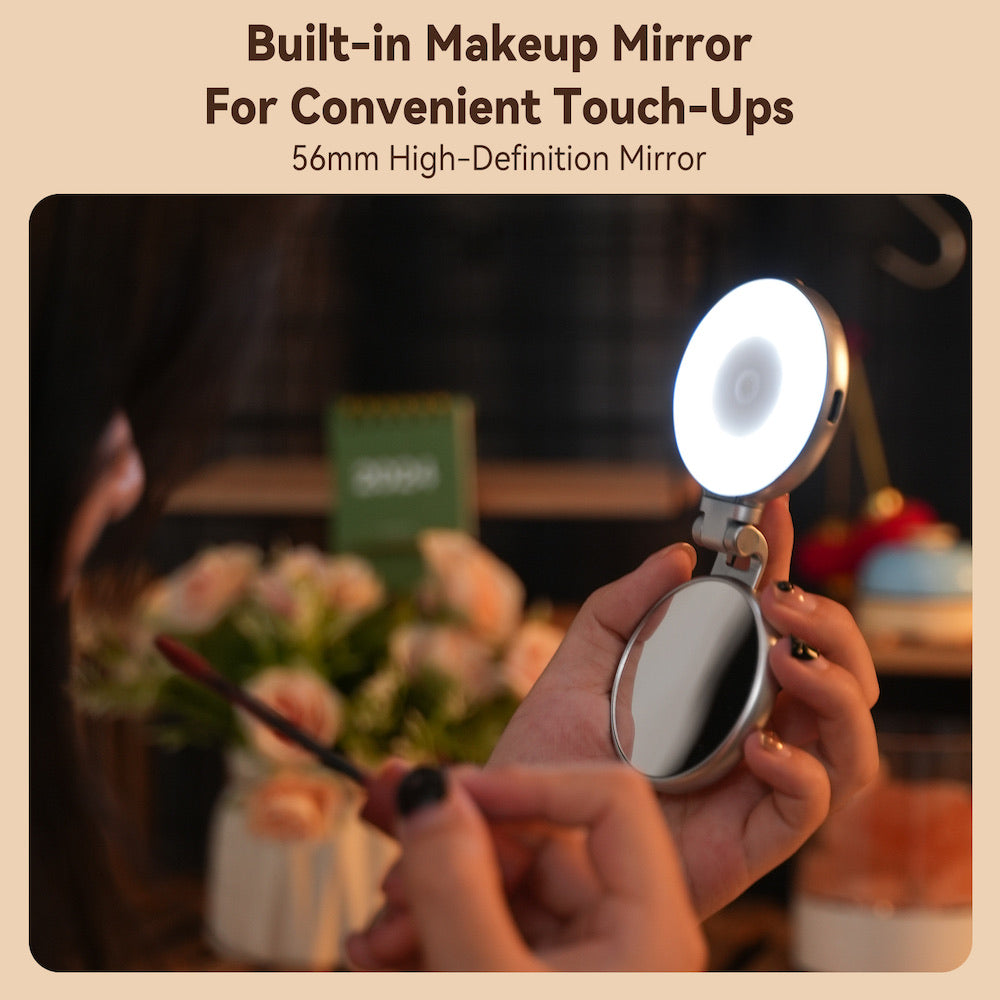 TELESIN S5-BGD-01 C03 Magnetic Seflie Ring Light (Silver)
