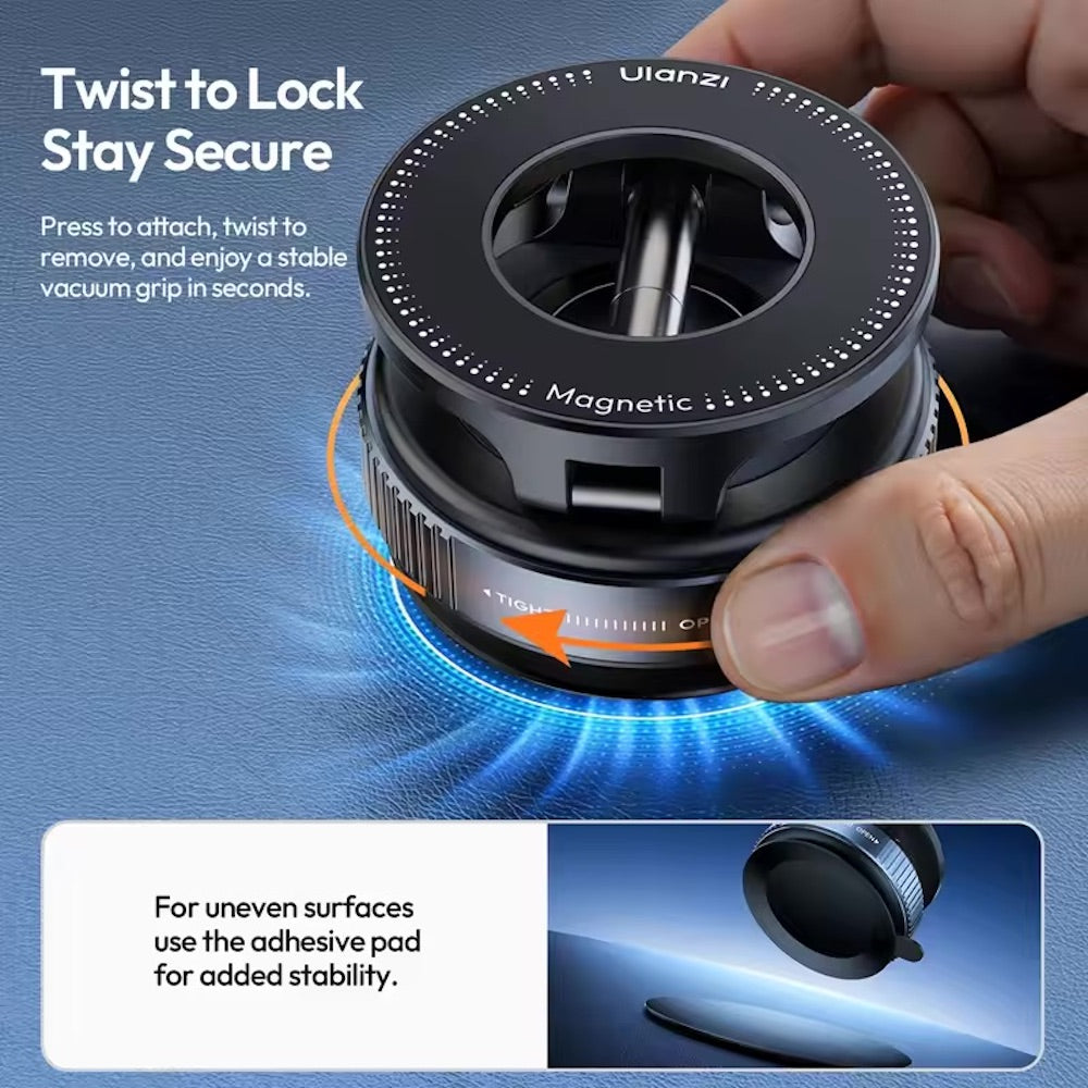 Ulanzi SK-25 MagMount Vacuum Suction Magnetic Phone Holder