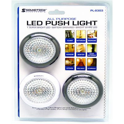 SoundTeoh PL-8303 LED Push Light