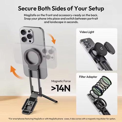 Ulanzi MA38 MagLock Magnetic Phone Holder Tripod Stand