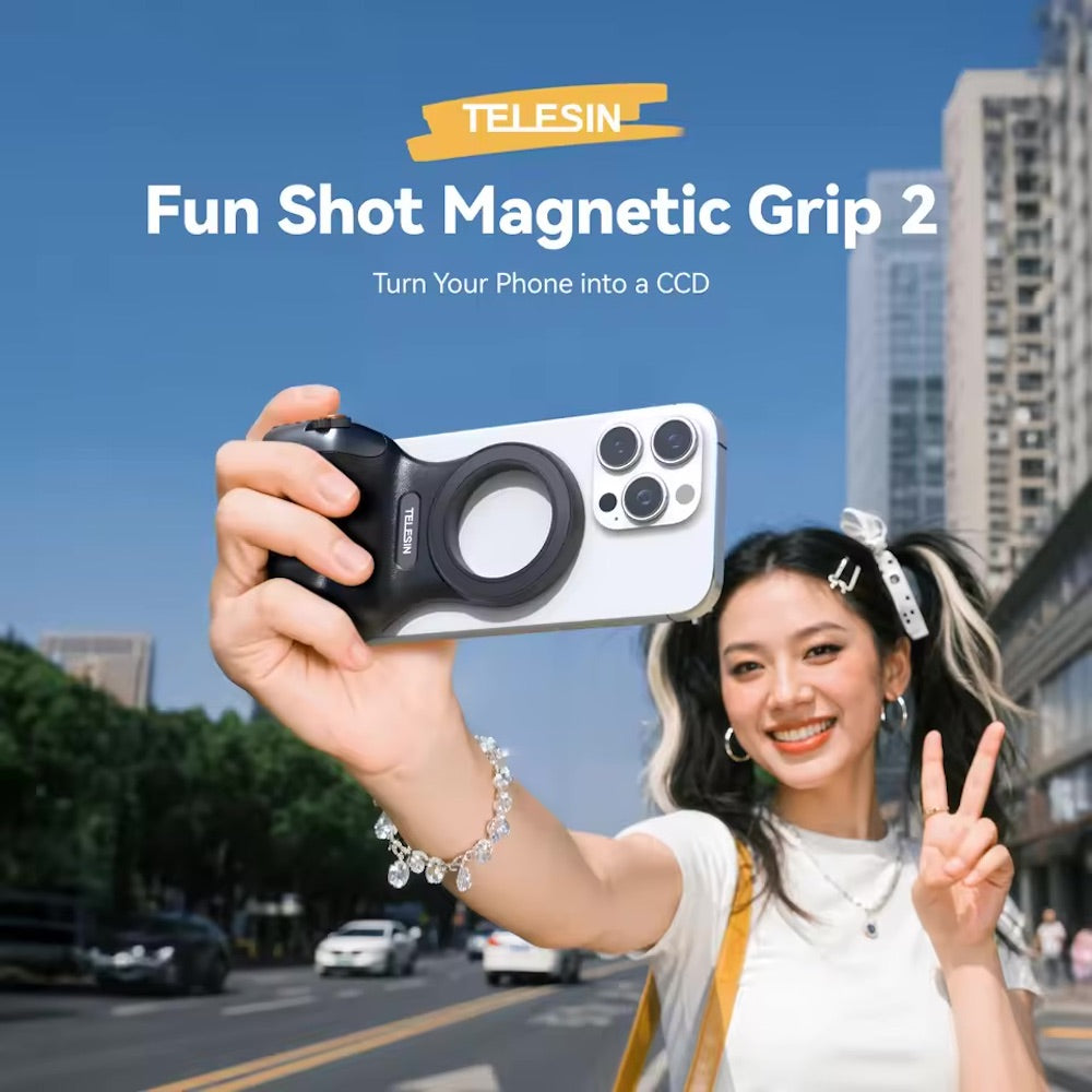 TELESIN P5-MP-001 Fun Shot Magnetic Grip 2 (Black)