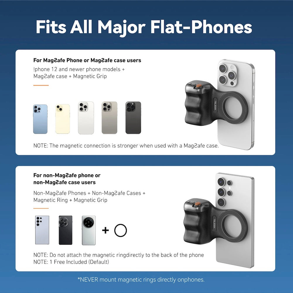 TELESIN P5-MP-001 Fun Shot Magnetic Grip 2 (Black)
