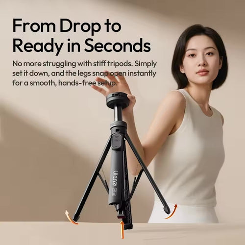 Ulanzi MT85 Magnetic Tripod Selfie Stick for Smartphone (Black)