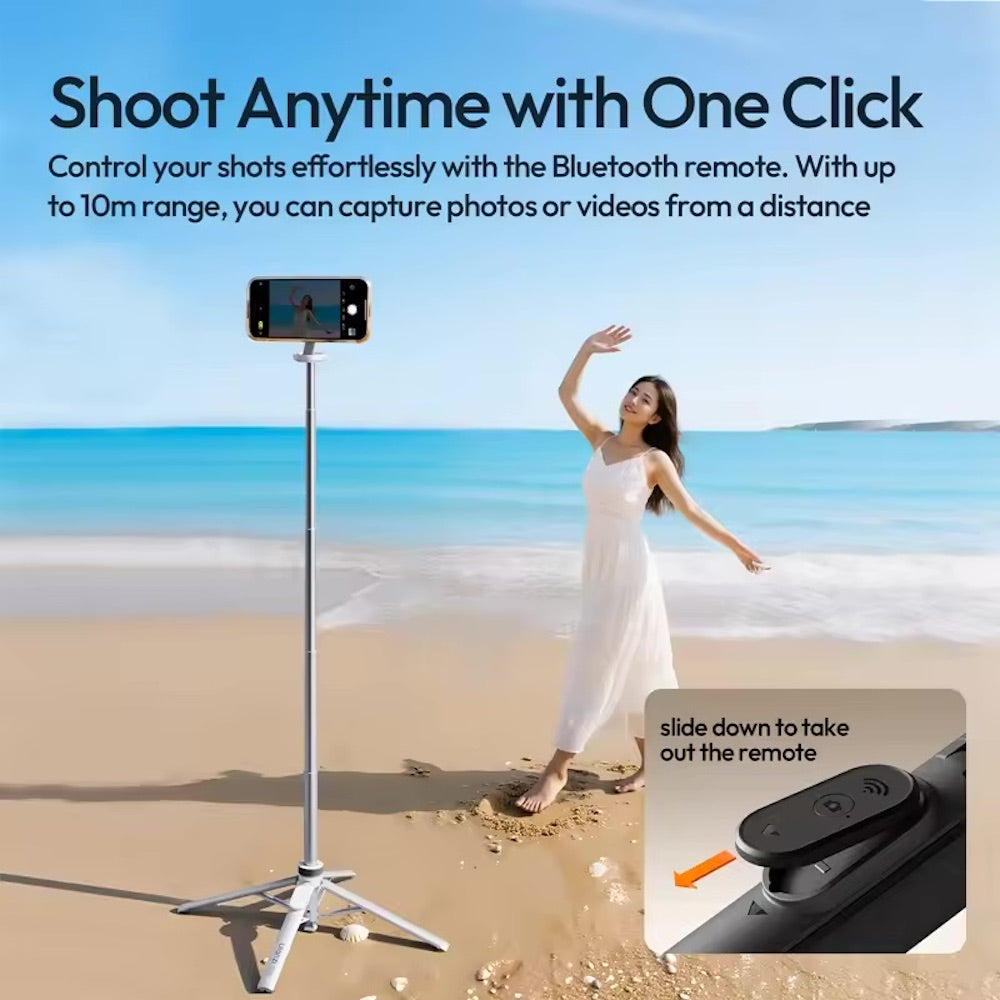 Ulanzi MT85 Magnetic Tripod Selfie Stick for Smartphone (Black)
