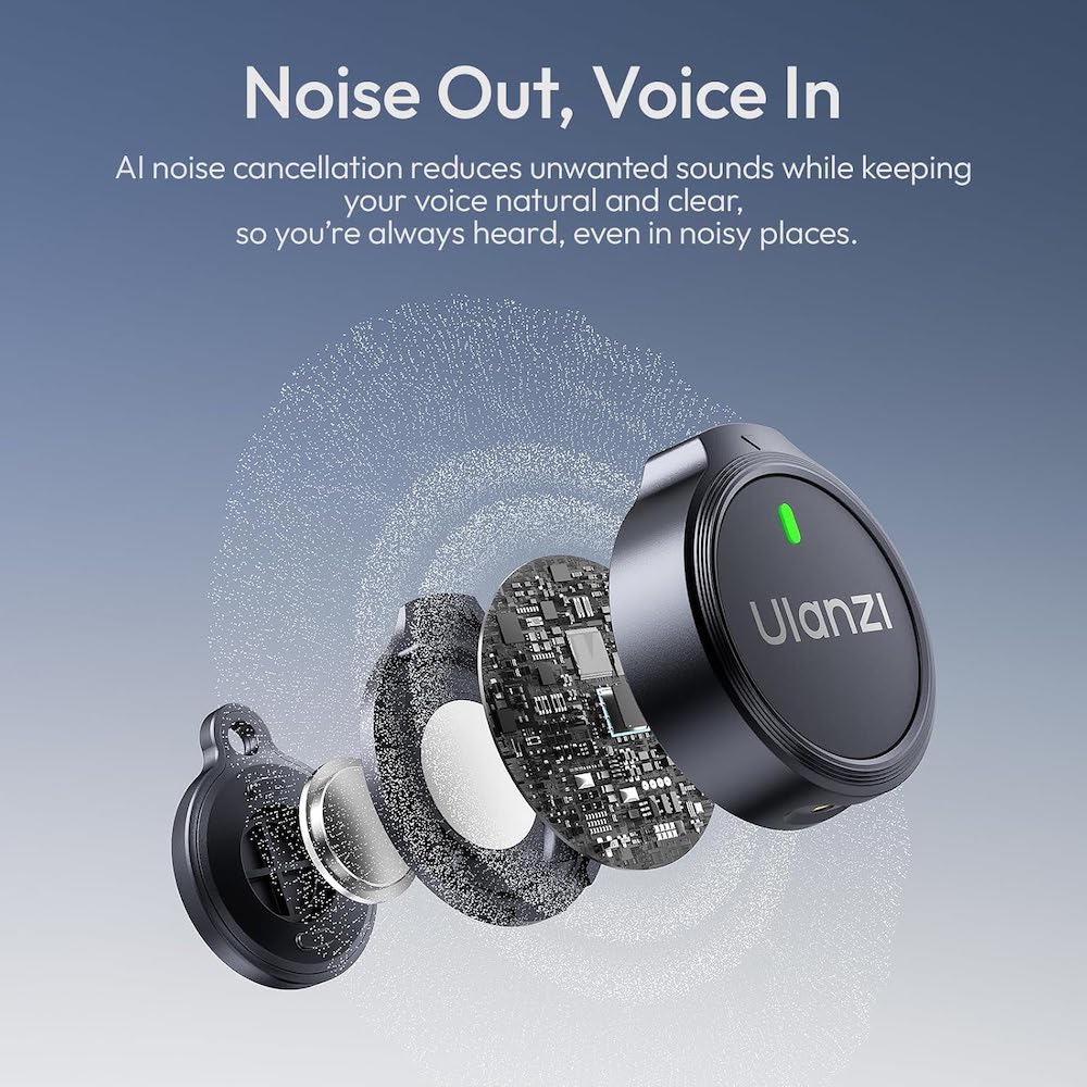 Ulanzi A21 Wireless Lavalier Microphone