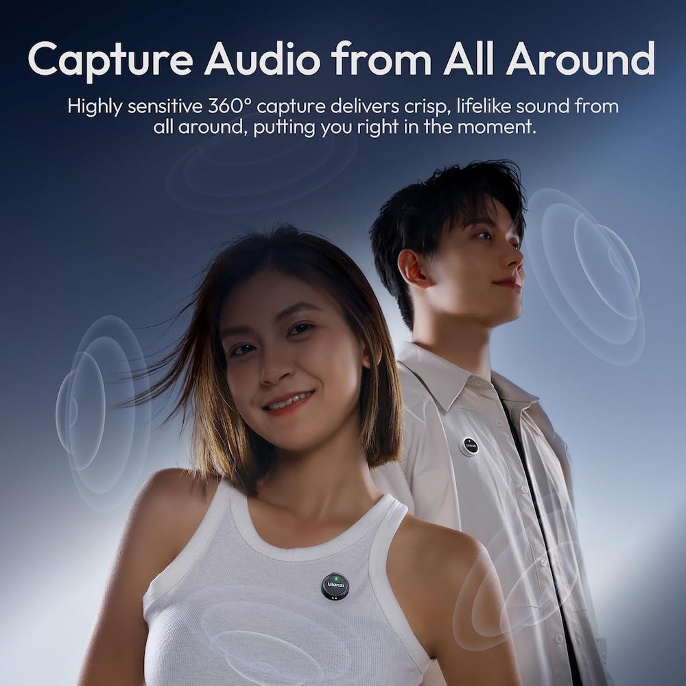 Ulanzi A21 Wireless Lavalier Microphone