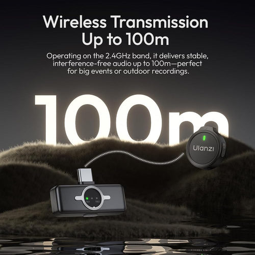 Ulanzi A21 Wireless Lavalier Microphone