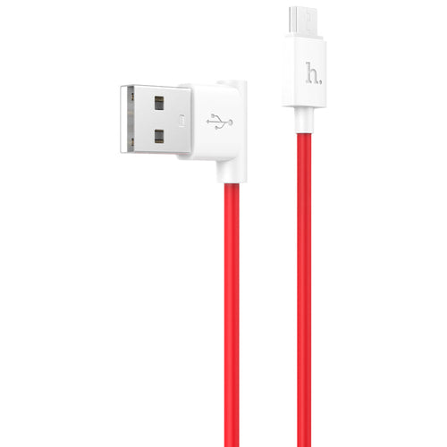 Hoco UPM10 L-Shape USB A to Micro USB Charging Cable 1M Red