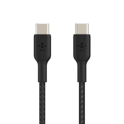 Belkin CAB004bt1MBK BoostCharge Braided USB-C to USB-C Cable (Black, 1M)