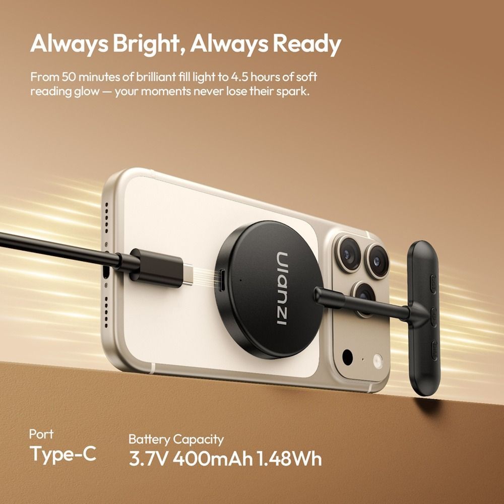 Ulanzi M10 Magnetic Phone LED Selfie Video Light