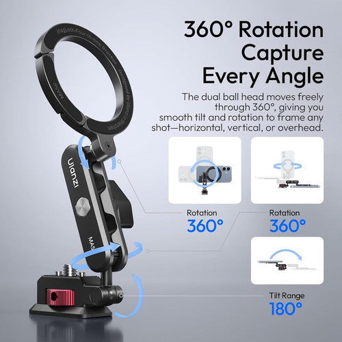 Ulanzi MA56 MagLock Magnetic Phone Holder Hot Shoe Camera Mount