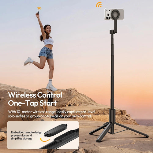 Ulanzi SK27 165cm Magnetic Phone Holder Tripod Selfie Stick