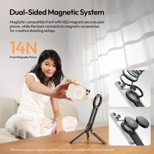 Ulanzi MA57 Magnetic Phone Holder Carabiner Tripod Stand