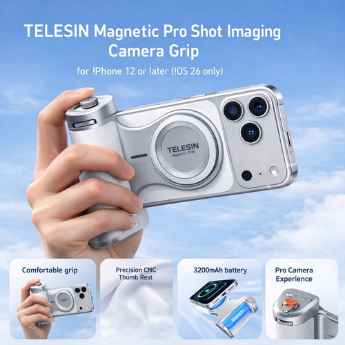 TELESIN P5-MP-003 Pro Shot Imaging Grip (White)