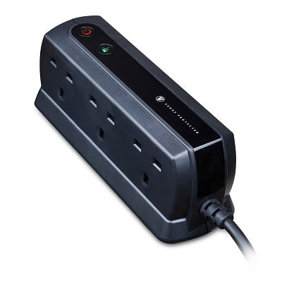 Masterplug SRGD62MB-MPA 13A 6 Socket Surged (Matt Black)