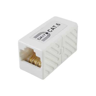 Daiyo Cat 6e Line Coupler (White)