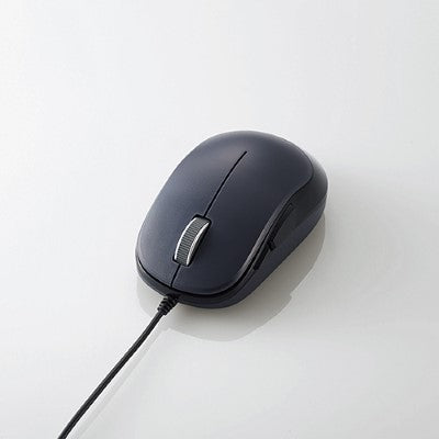 Elecom M-Y9UB BlueLED 5 Buttons Wired Mouse (Black)