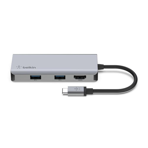 Belkin AVC007btSGY Connect USB-C 5-in-1 Multiport Adapter Hub