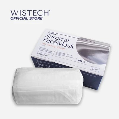 Wistech UVMASK 3-Ply Surgical Mask 50pcs/box (White)