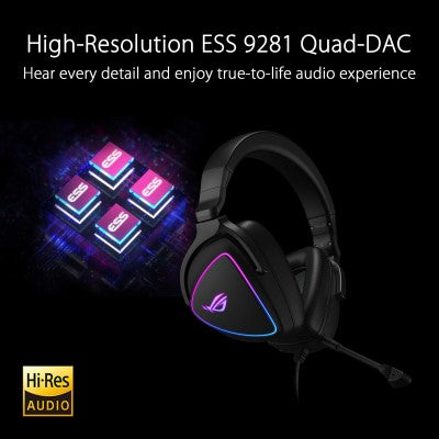 ASUS ROG Delta S USB-C Gaming Headset with AI Noise-Canceling Mic