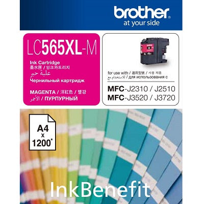 brother LC565XLM Ink Cartridge (Magenta)