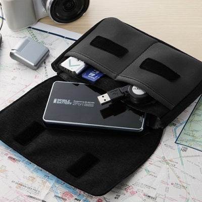 Elecom BORSA Multi storage pouch (BMA-GP05BK) compact type