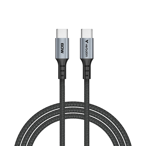 Verbatim VM31845 Sync & Charge Cable 60W USB-C to USB-C 120cm