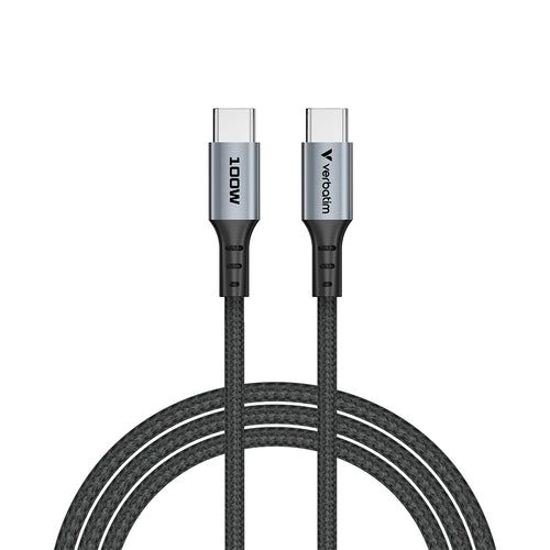 Verbatim VM31846 Sync & Charge Cable 100W USB-C to USB-C 120cm
