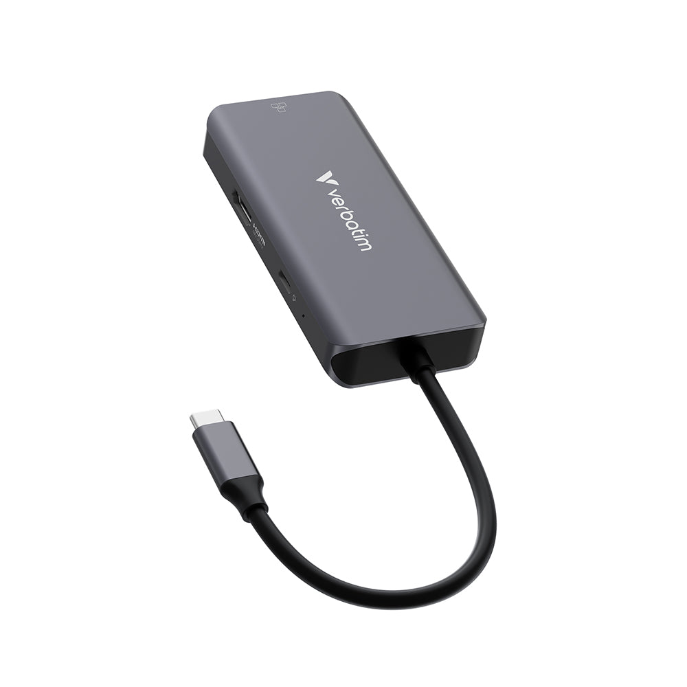 Verbatim VM32157 Essentials USB-C Multiport Hub 6 Port with RJ45