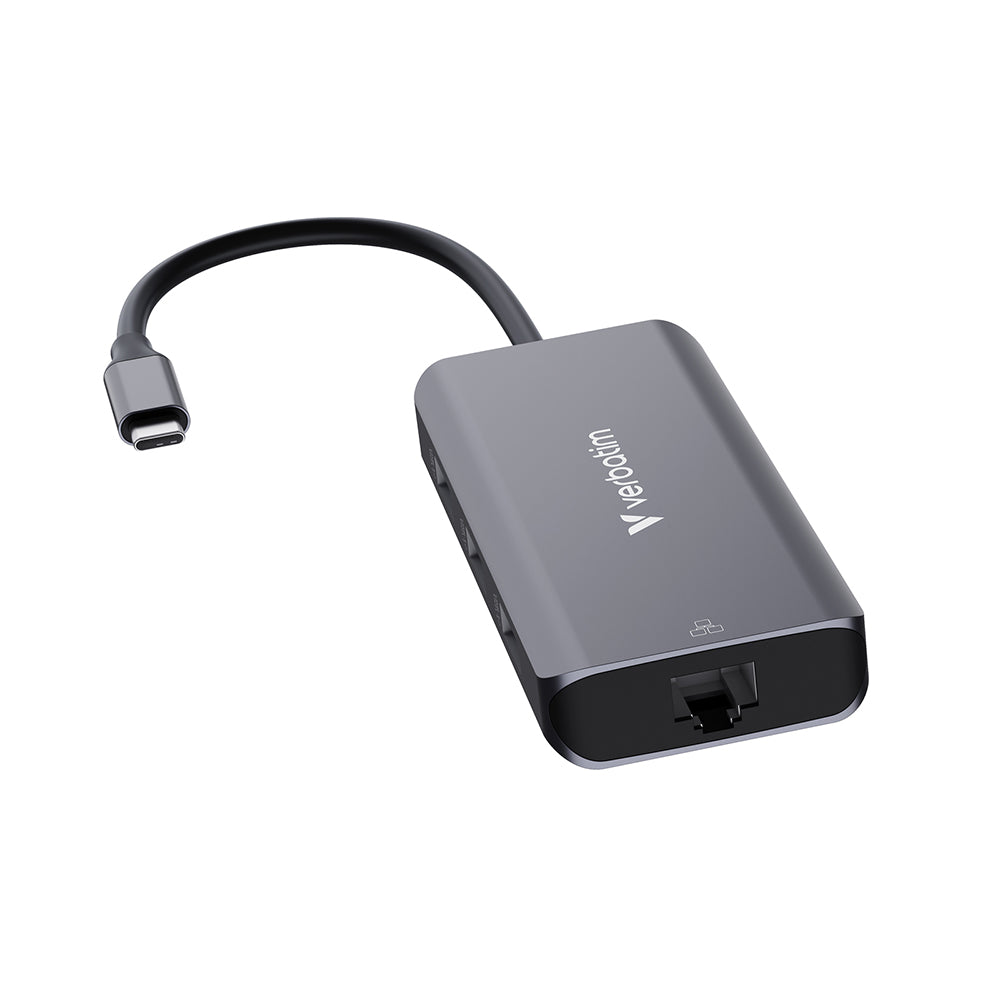 Verbatim VM32157 Essentials USB-C Multiport Hub 6 Port with RJ45