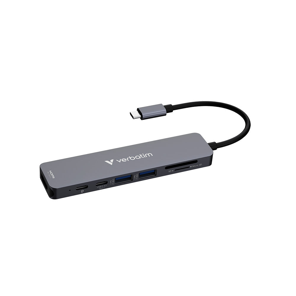 Verbatim VM32158 Essentials USB-C Multiport Hub 7-Port
