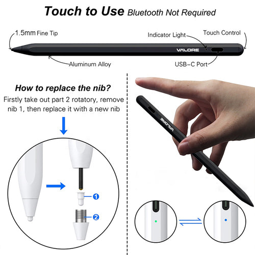 Valore Stylus Pen (AC-223) - Black