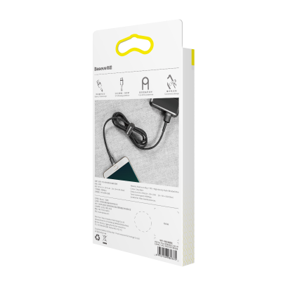 Baseus CAMKLF-BG1 Cafule 2.4A Micro USB Cable 1M (Gray+Black)