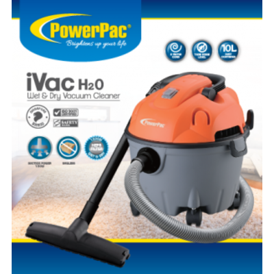 PowerPac PPV1500 Wet & Dry Vacuum Cleaner 1200W