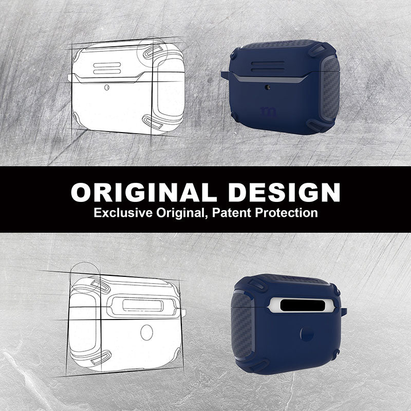 Redmonster Tough Naked Case For AirPods 3rd Generation (Blue)
