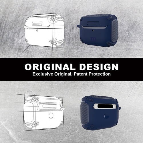 Redmonster Tough Naked Case For AirPods 3rd Generation (Blue)