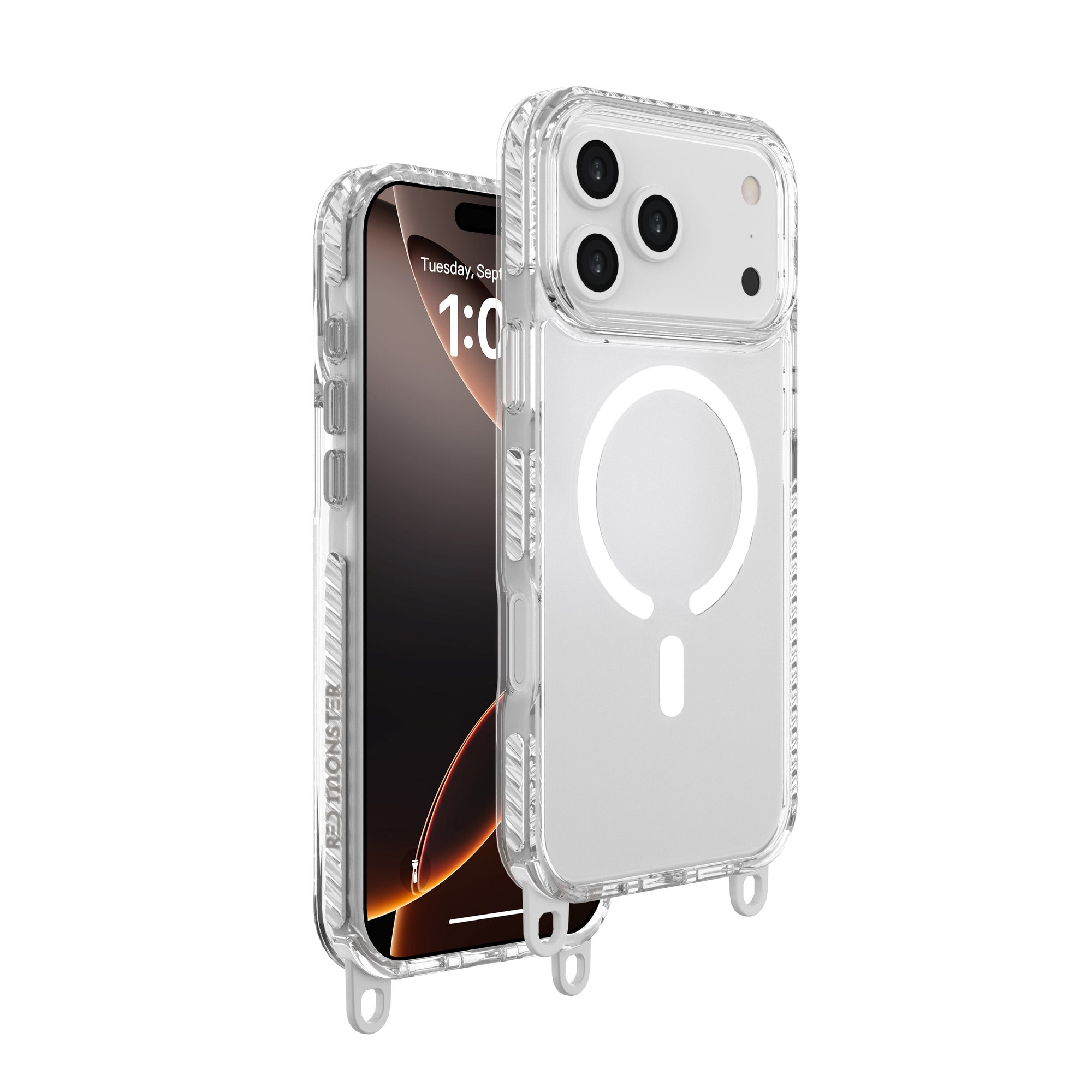 Redmonster iPhone 17 Pro Max 6.9 (2025) Gassan M Strap White
