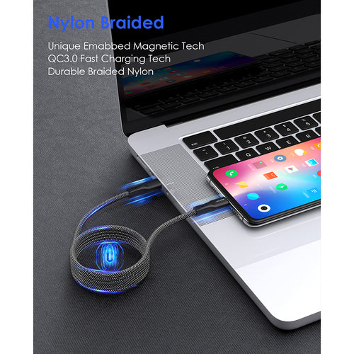 Valore PD60W USB-C to USB-C Magnetic Cable (CA-001) - Black