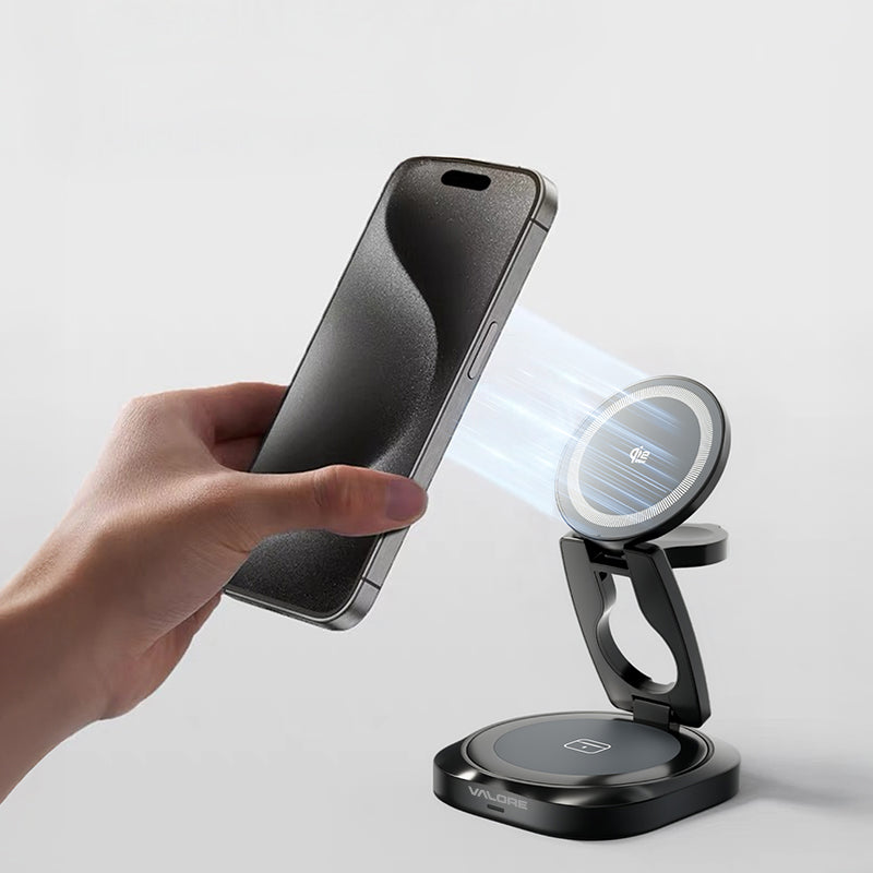 Valore Qi2.2 25W 3-in-1 Foldable Wireless Charger (WL-004)