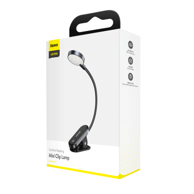 Baseus DGRAD-0G Comfort Reading Mini Clip Lamp (Dark Gray)