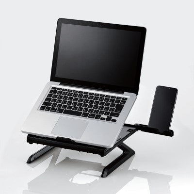 Elecom Laptop Stand/Foldable/8 angle/9.5mm (Black)