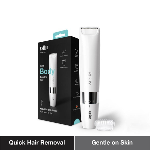 Braun Body Mini Trimmer BS1000 Wet & Dry with Trimming Comb